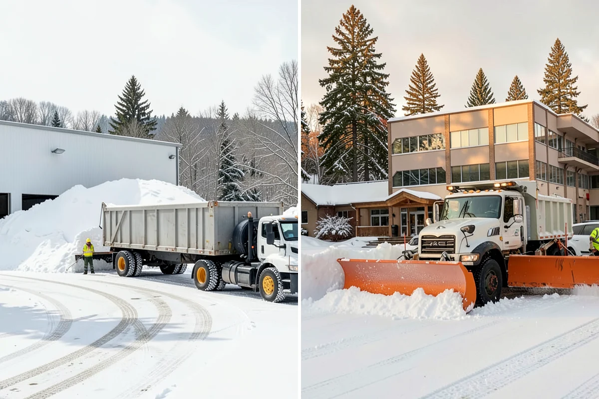 Business Park Snow Plowing in Seattle, King County, WA - Map the internal roads, tenant lots, and building entrances with management