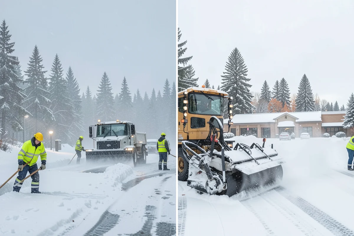 Business Park Snow Plowing in Skykomish, King County, WA - Map the internal roads, tenant lots, and building entrances with management