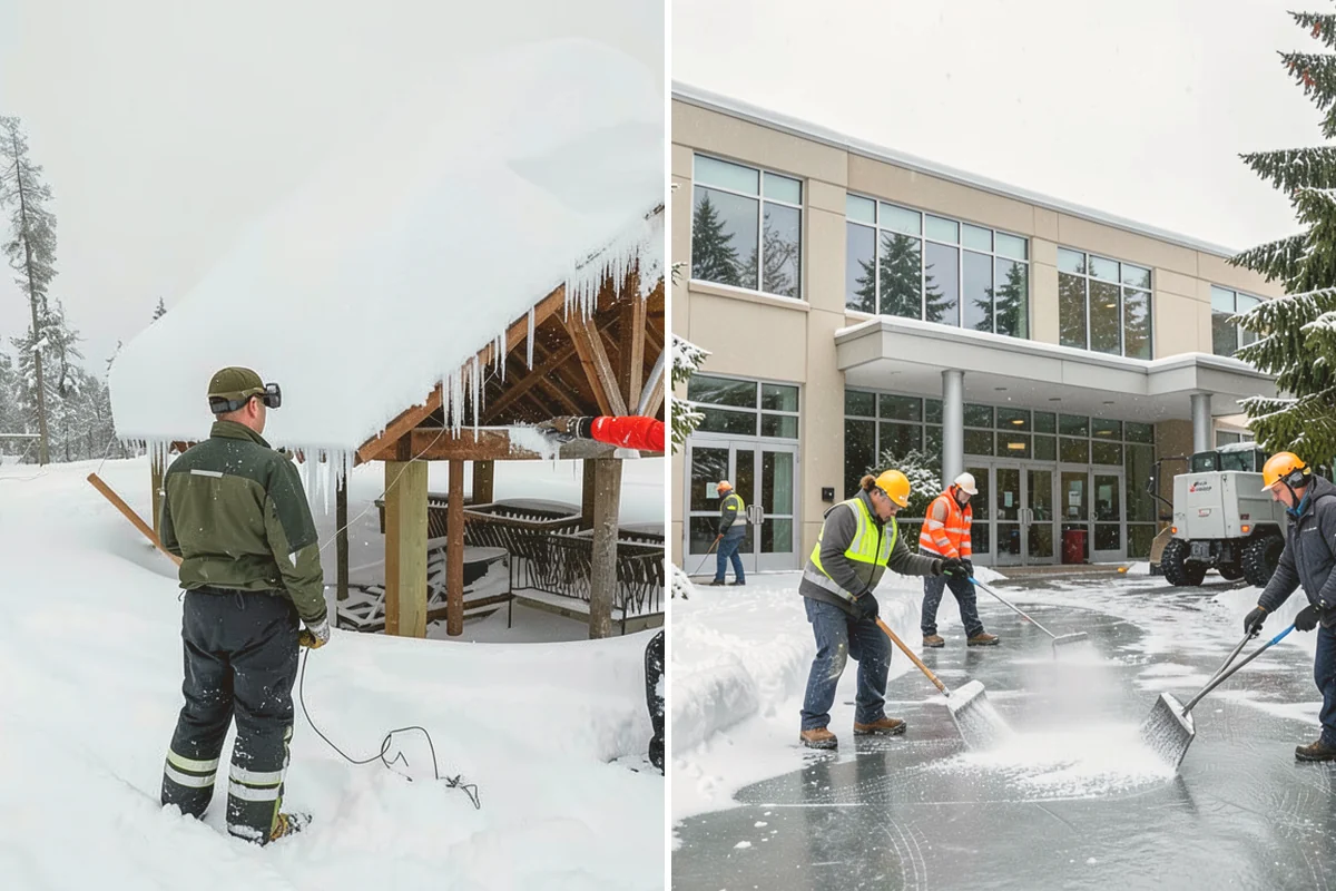 Business Park Snow Plowing in Snohomish, Snohomish County, WA - Map the internal roads, tenant lots, and building entrances with management