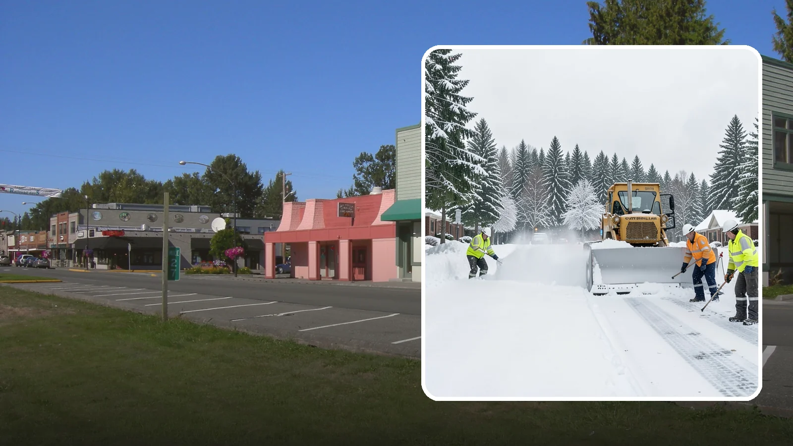 Business Park Snow Plowing in Snoqualmie, King County, WA - We plow business park roads, shared lots, and multiple building entrances so every tenant company opens on time.