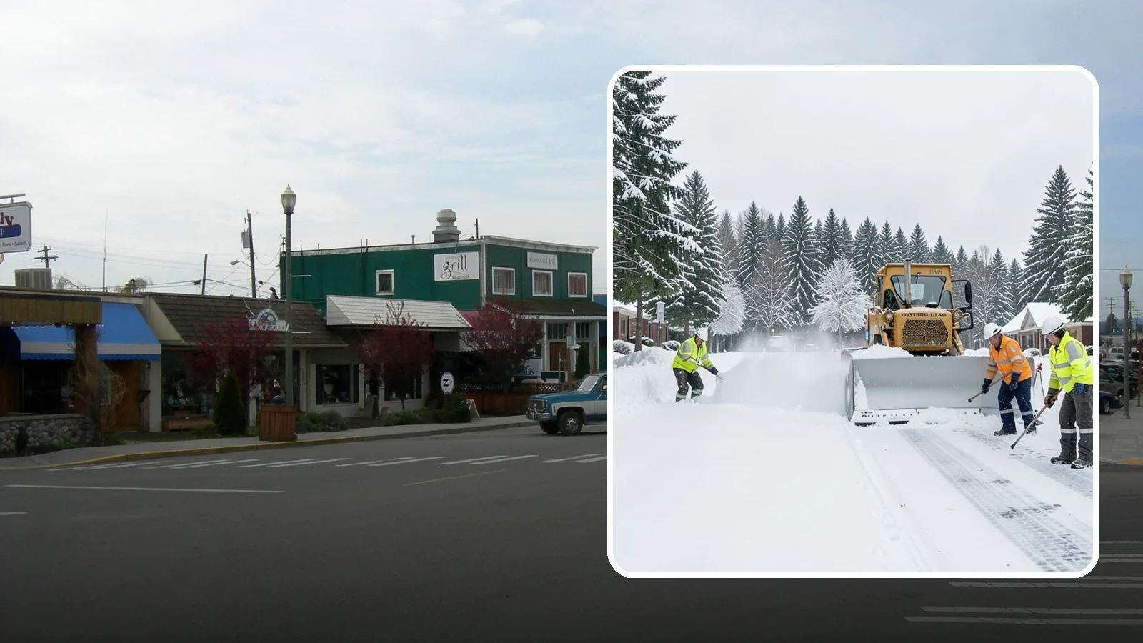 Business Park Snow Plowing in Stanwood, Snohomish County, WA - We plow business park roads, shared lots, and multiple building entrances so every tenant company opens on time.