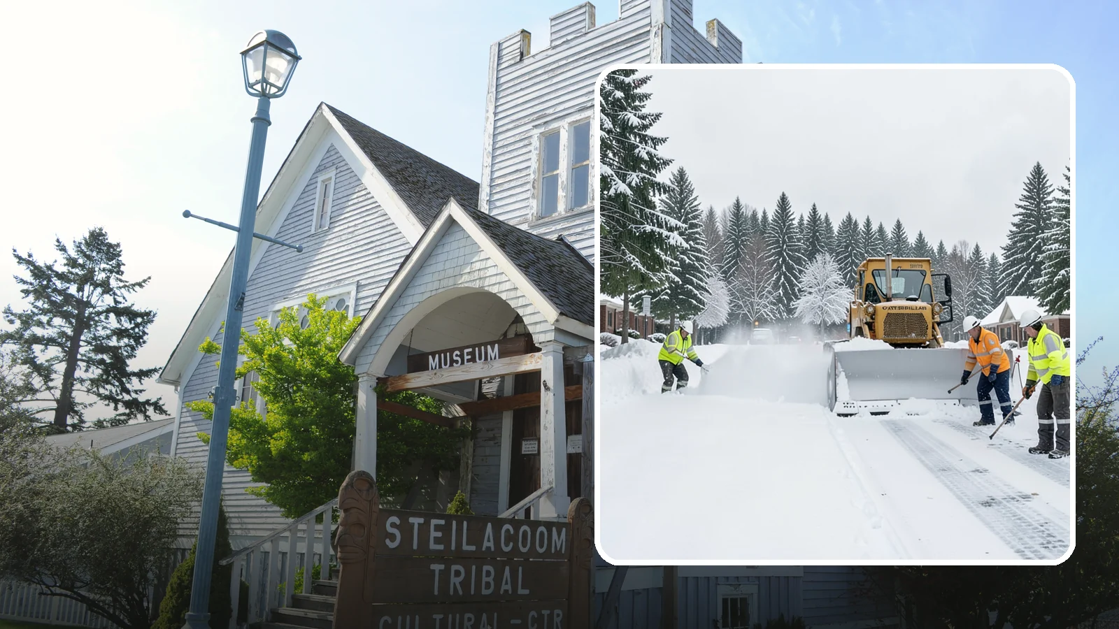 Business Park Snow Plowing in Steilacoom, Pierce County, WA - We plow business park roads, shared lots, and multiple building entrances so every tenant company opens on time.