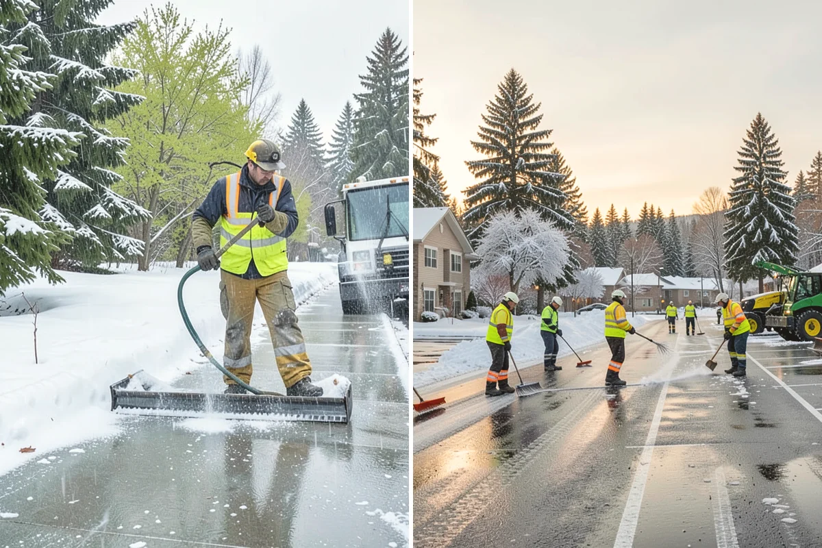 Business Park Snow Plowing in University Place, Pierce County, WA - Map the internal roads, tenant lots, and building entrances with management
