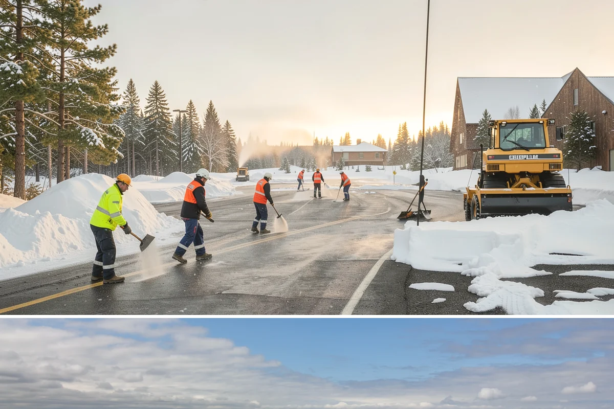 Business Park Snow Plowing in University Place, Pierce County, WA - Approve a seasonal plan before winter so every company in the park opens on time.