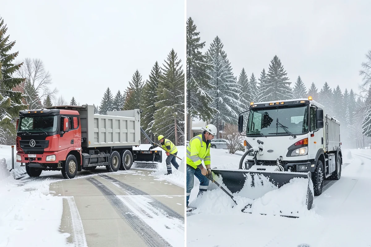Business Park Snow Plowing in Wilkeson, Pierce County, WA - Map the internal roads, tenant lots, and building entrances with management