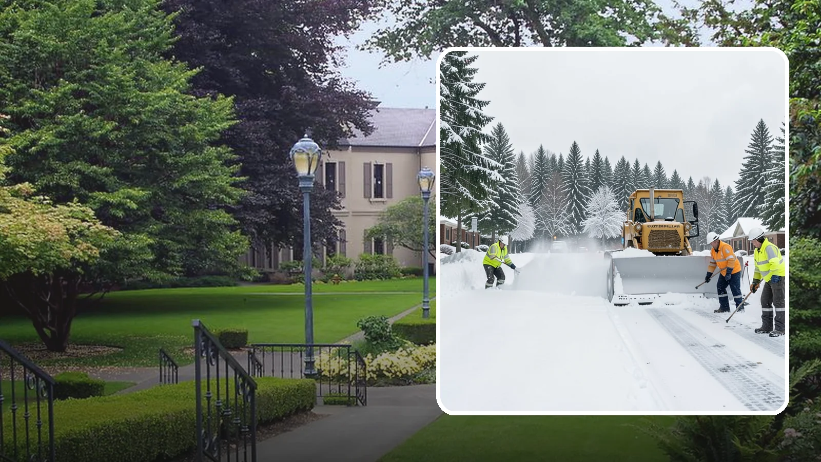 Business Park Snow Plowing in Woodinville, King County, WA - We plow business park roads, shared lots, and multiple building entrances so every tenant company opens on time.