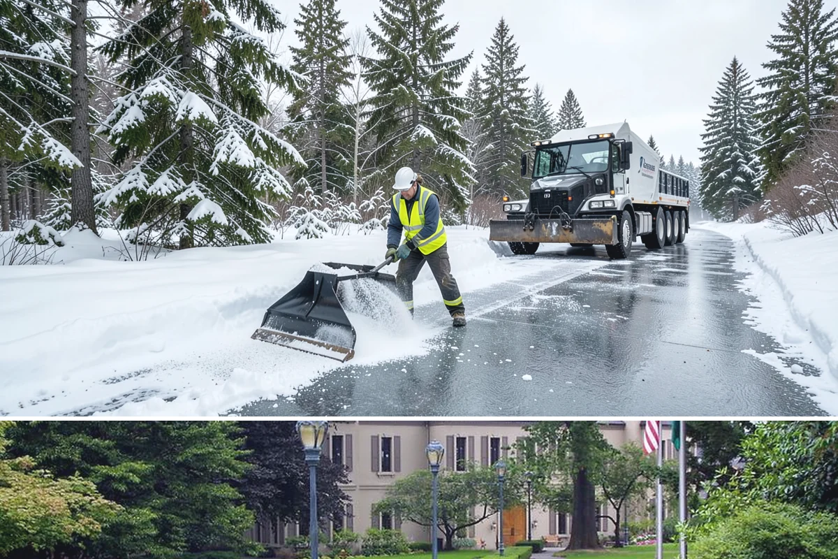 Business Park Snow Plowing in Woodinville, King County, WA - Approve a seasonal plan before winter so every company in the park opens on time.