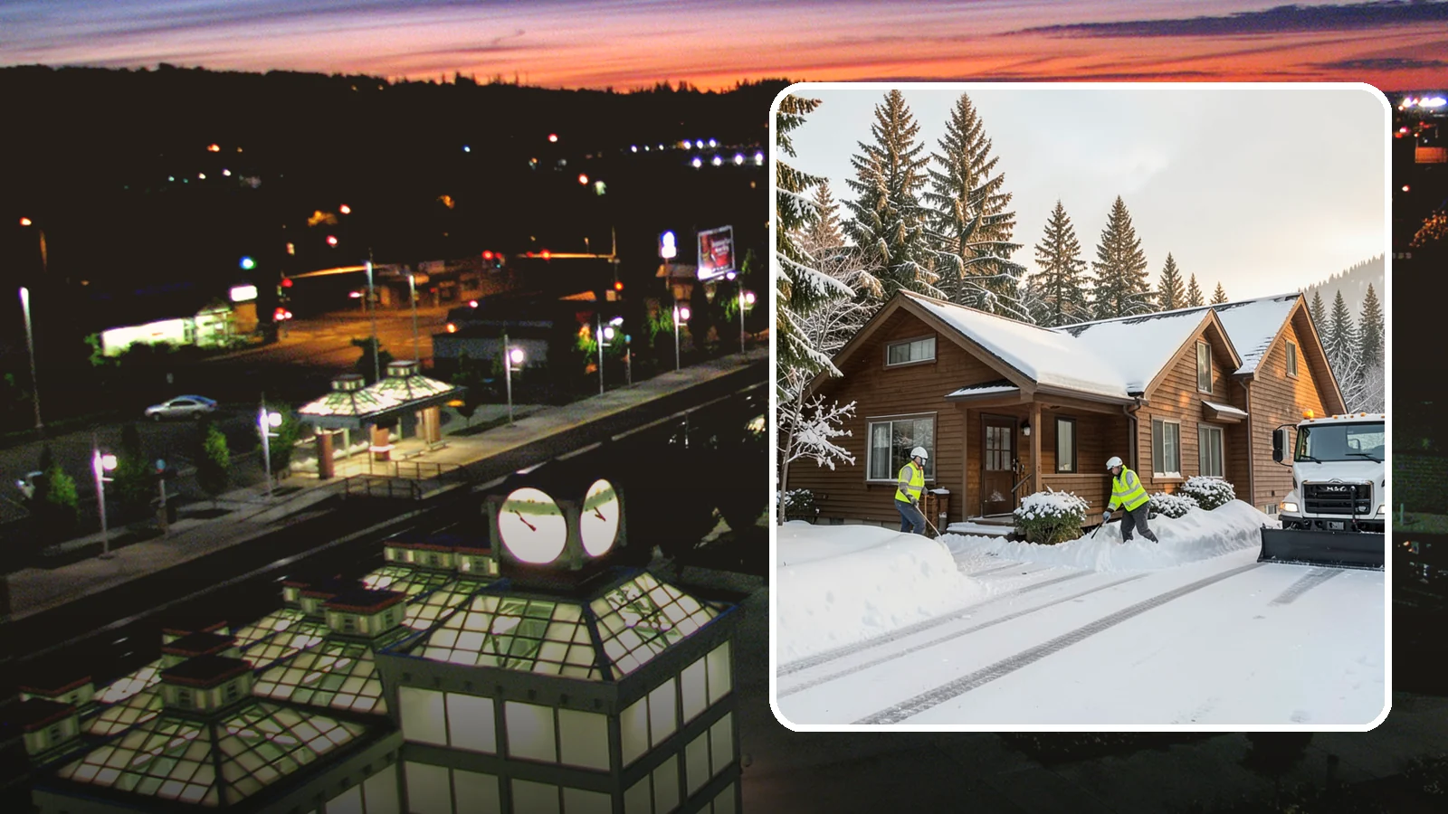 Cabin Snow Removal in Auburn, King County, WA - We clear access and rooflines for cabins and getaway homes in the Cascade foothills and passes where real snow accumulates.