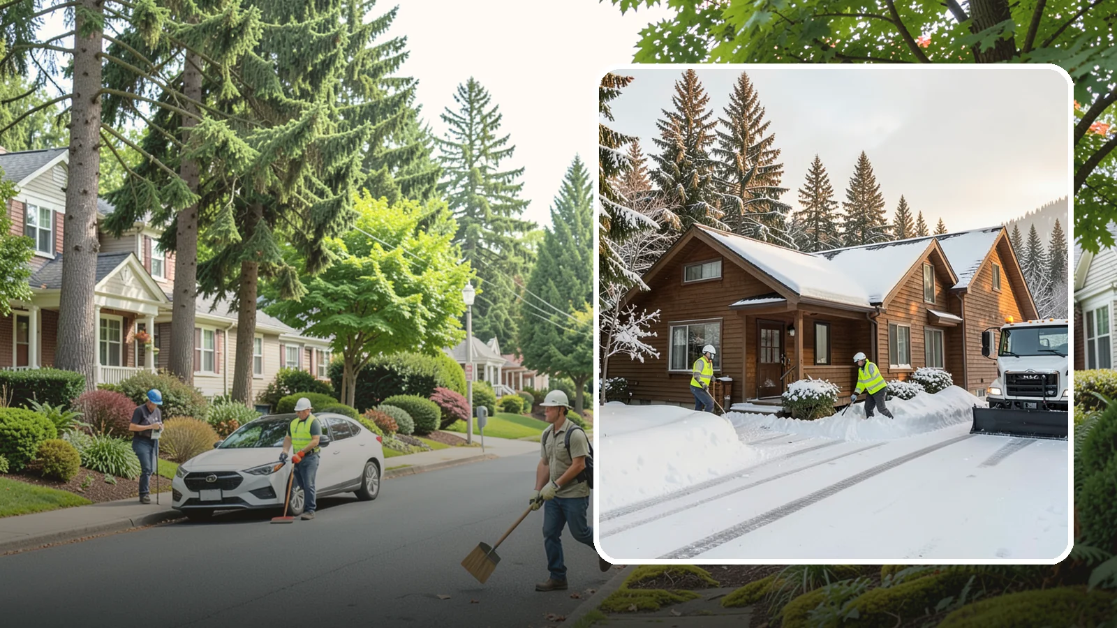 Cabin Snow Removal in Beaux Arts Village, King County, WA - We clear access and rooflines for cabins and getaway homes in the Cascade foothills and passes where real snow accumulates.