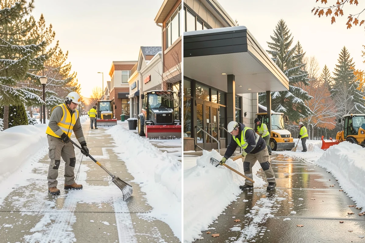 Cabin Snow Removal in Bellevue, King County, WA - We set a monitoring and clearing schedule with you