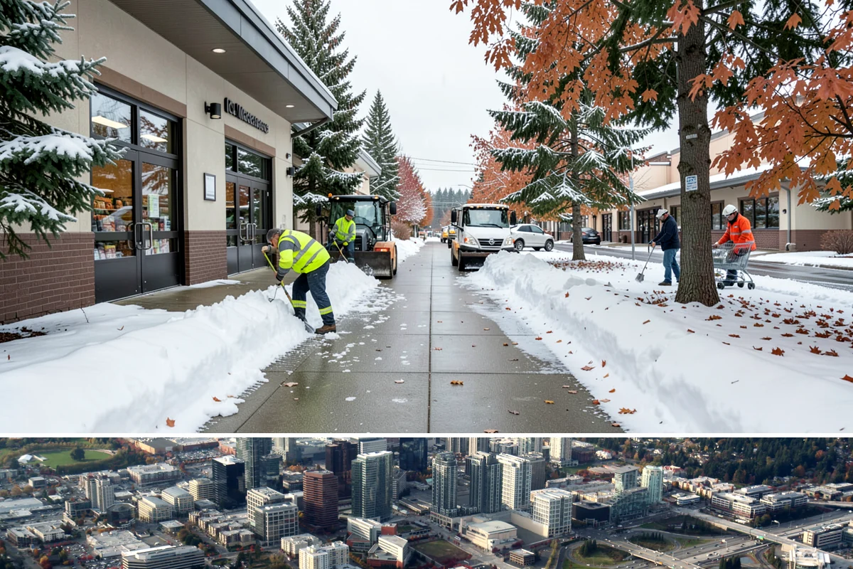 Cabin Snow Removal in Bellevue, King County, WA - Mountain and foothill cabins need attention throughout the snow season, which runs deeper and longer than the lowland winter...