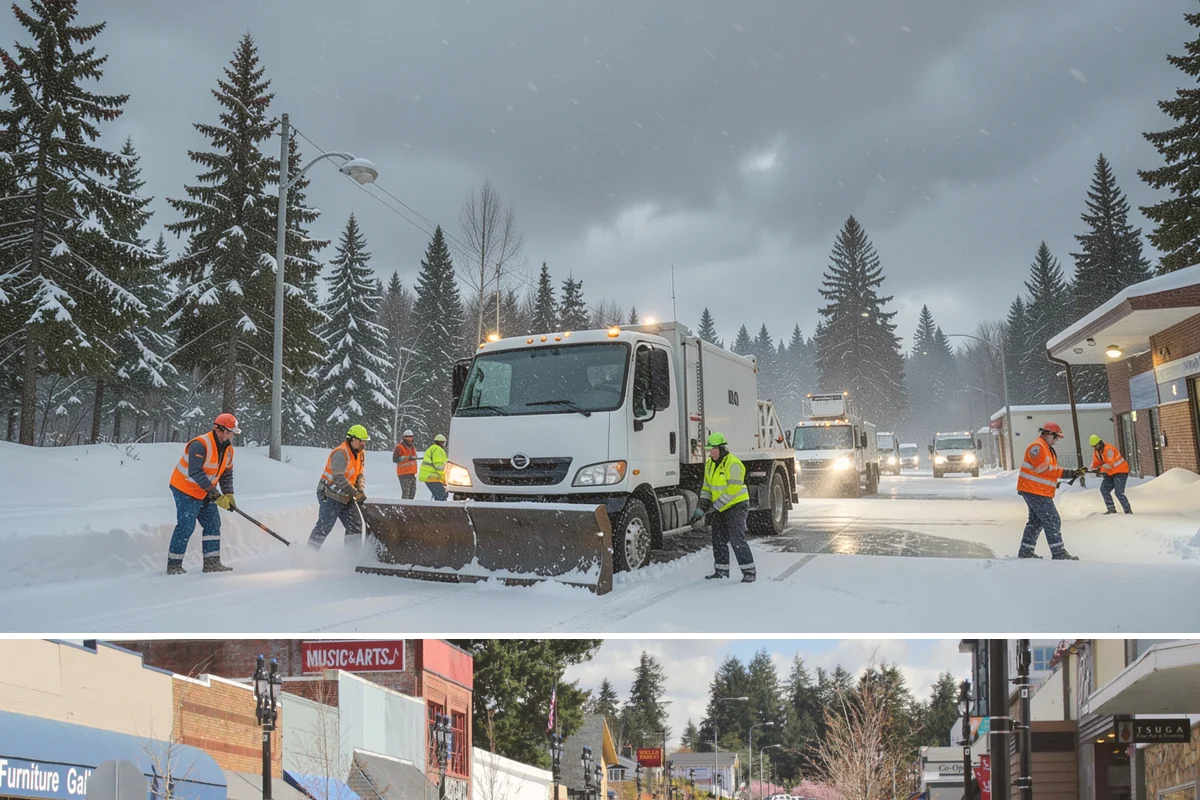 Cabin Snow Removal in Bothell, King County, WA - Mountain and foothill cabins need attention throughout the snow season, which runs deeper and longer than the lowland winter...