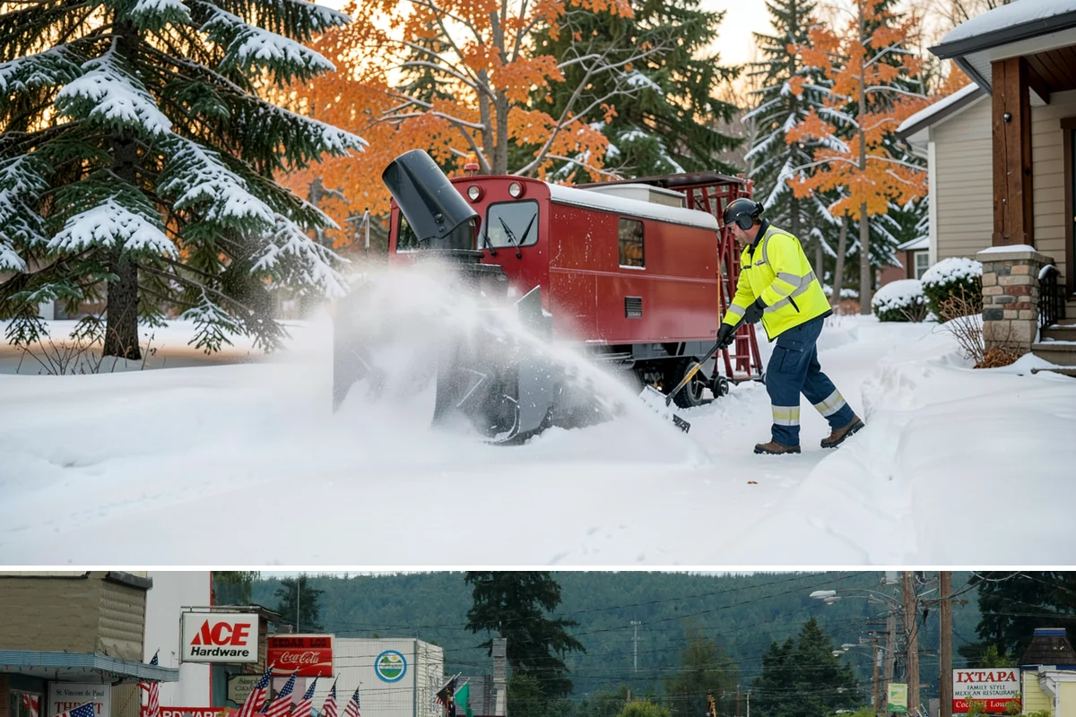 Cabin Snow Removal in Carnation, King County, WA - Mountain and foothill cabins need attention throughout the snow season, which runs deeper and longer than the lowland winter...