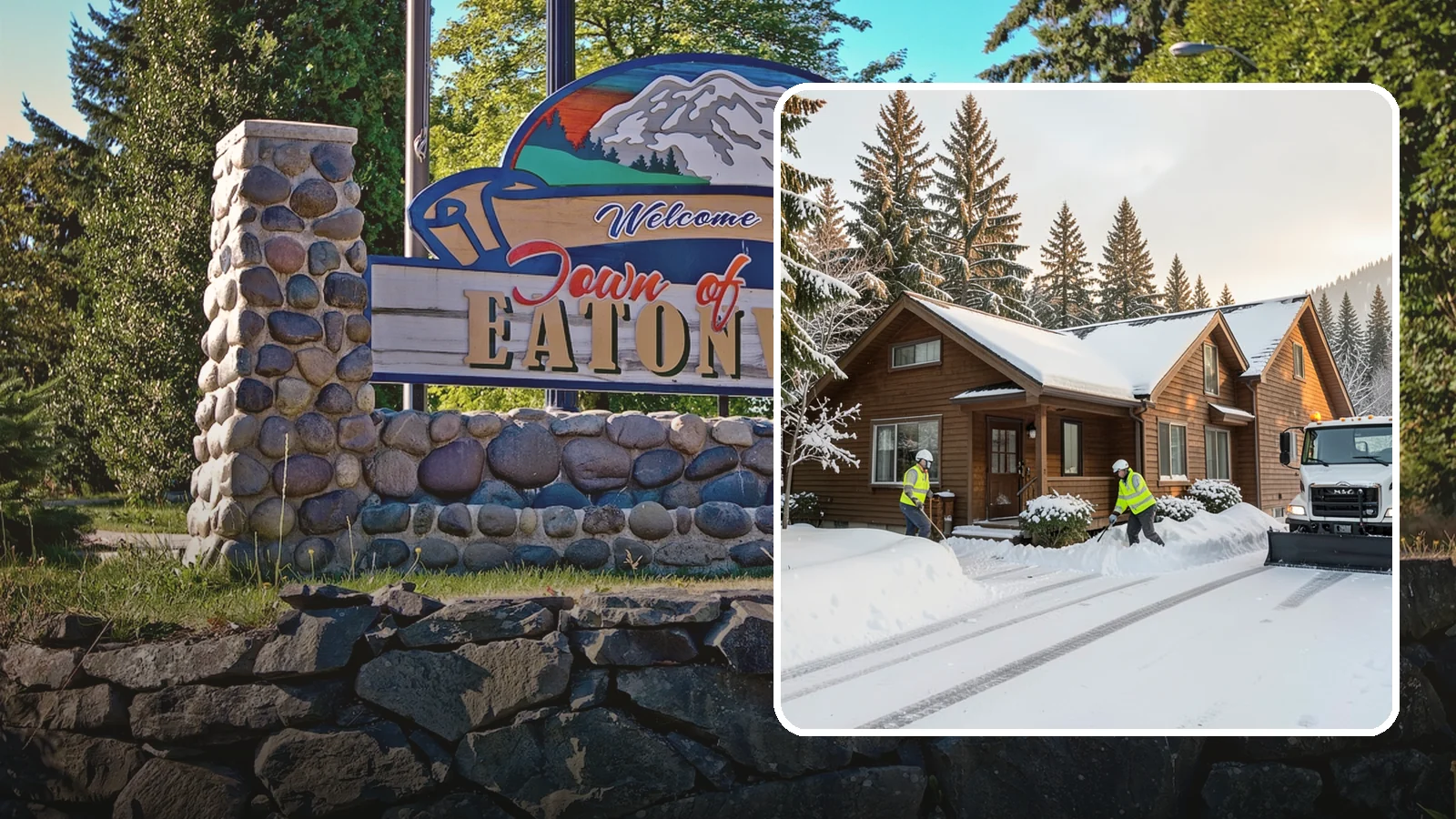 Cabin Snow Removal in Eatonville, Pierce County, WA - We clear access and rooflines for cabins and getaway homes in the Cascade foothills and passes where real snow accumulates.