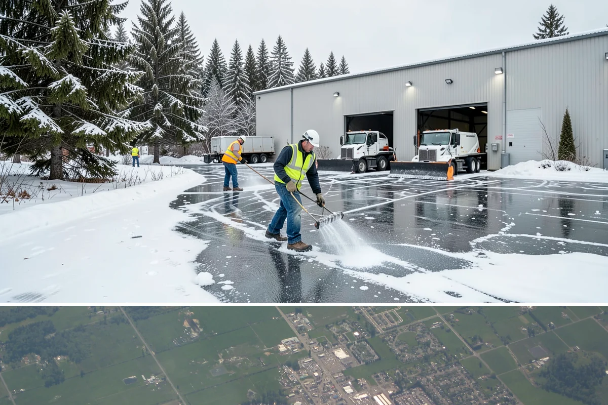 Cabin Snow Removal in Enumclaw, King County, WA - Mountain and foothill cabins need attention throughout the snow season, which runs deeper and longer than the lowland winter...