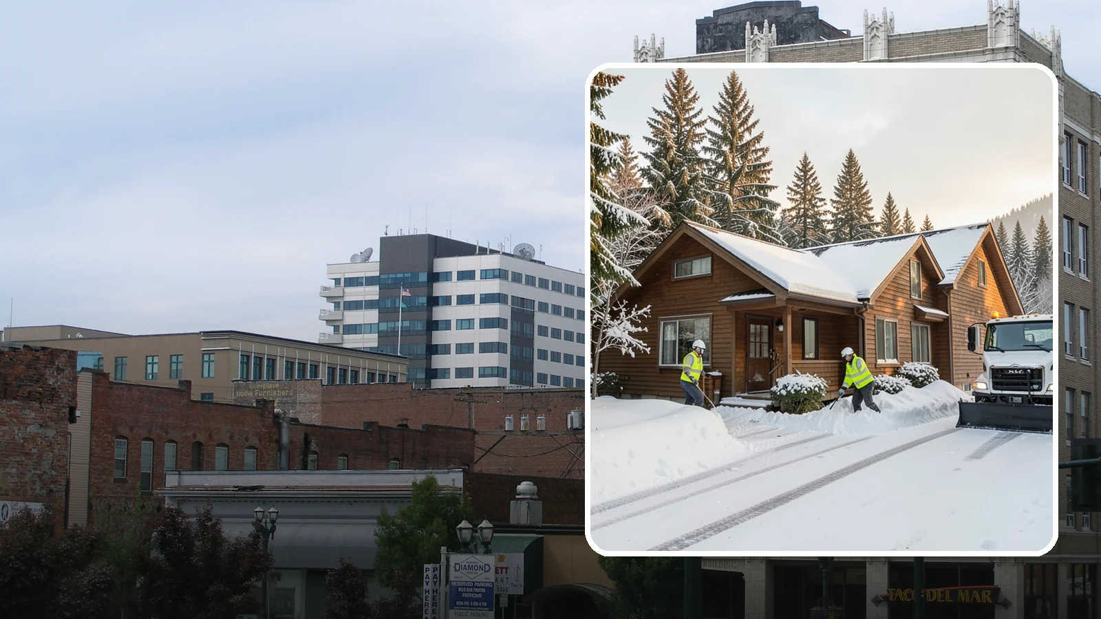 Cabin Snow Removal in Everett, Snohomish County, WA - We clear access and rooflines for cabins and getaway homes in the Cascade foothills and passes where real snow accumulates.