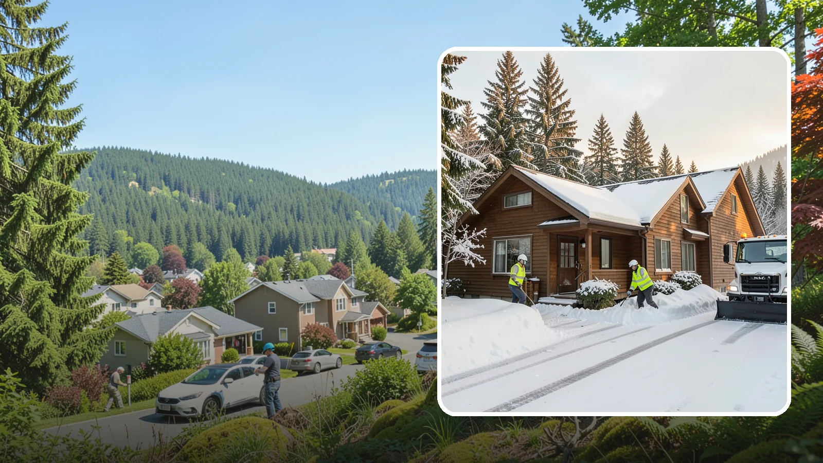 Cabin Snow Removal in Index, Snohomish County, WA - We clear access and rooflines for cabins and getaway homes in the Cascade foothills and passes where real snow accumulates.