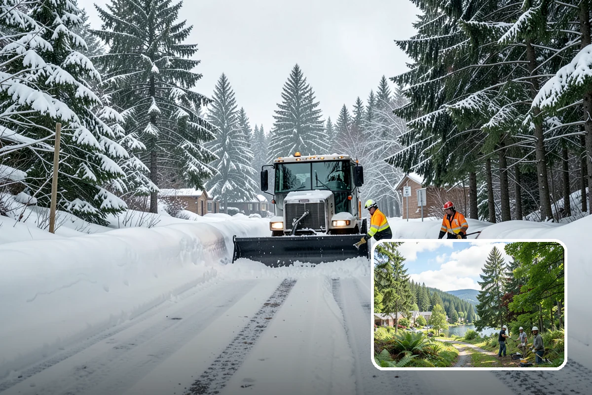 Cabin Snow Removal in Lake Forest Park, King County, WA - Keeps mountain and foothill cabin access open