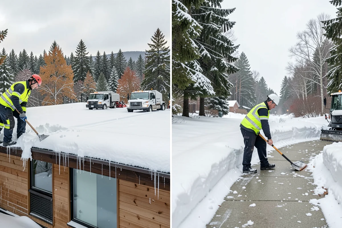 Cabin Snow Removal in Lakewood, Pierce County, WA - We set a monitoring and clearing schedule with you
