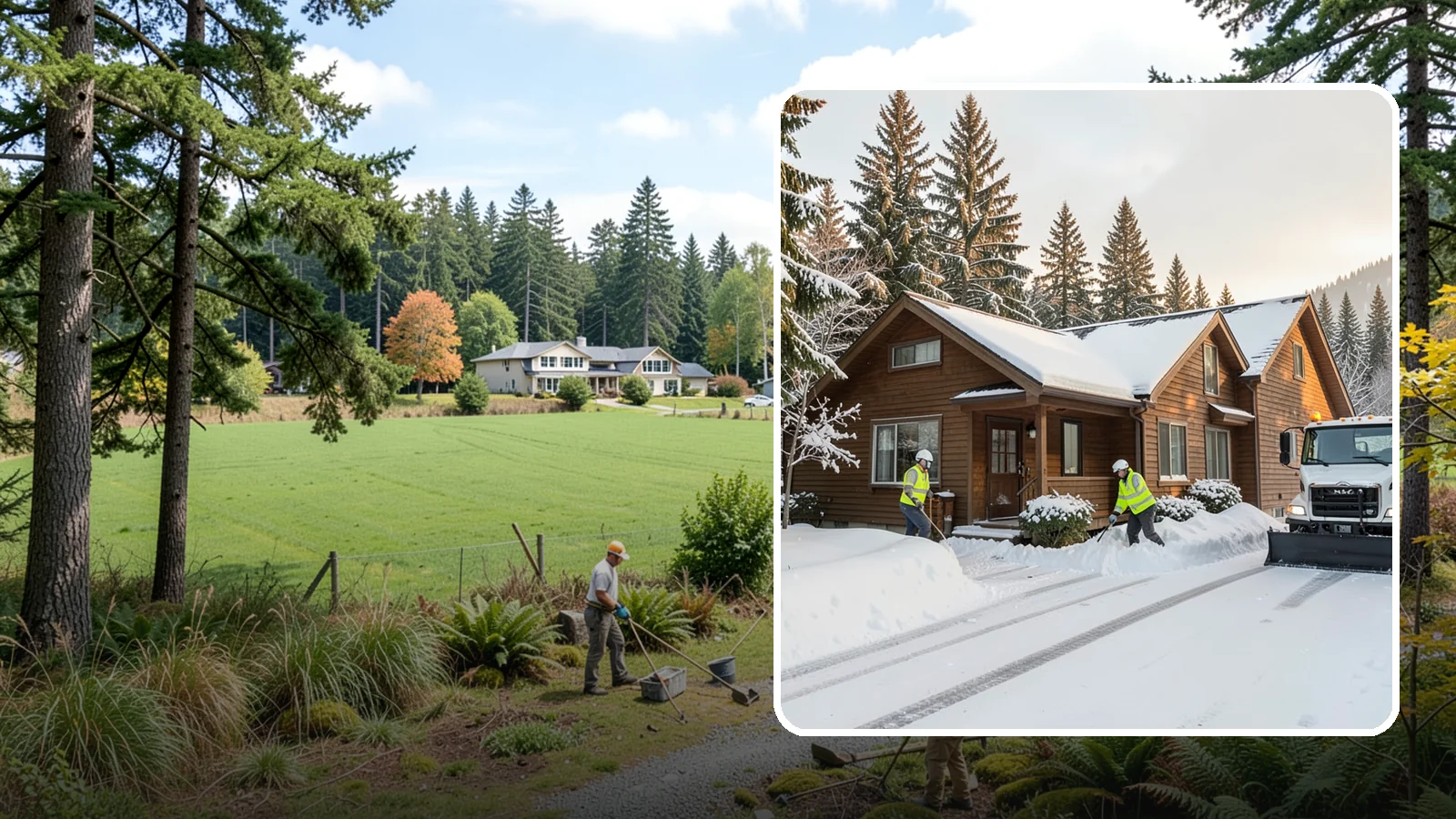 Cabin Snow Removal in Lyman, Skagit County, WA - We clear access and rooflines for cabins and getaway homes in the Cascade foothills and passes where real snow accumulates.