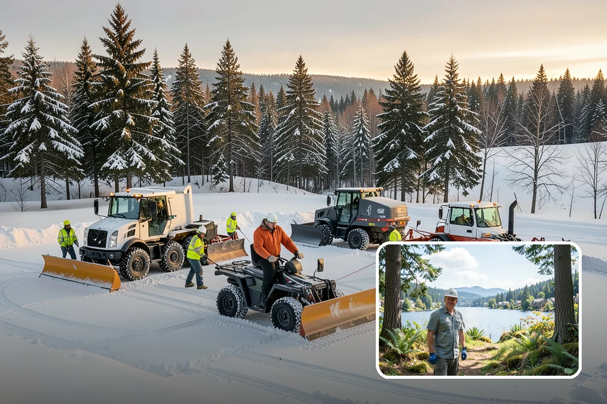 Cabin Snow Removal in Milton, King County, WA - Keeps mountain and foothill cabin access open