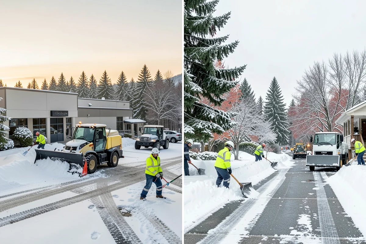 Cabin Snow Removal in Normandy Park, King County, WA - We set a monitoring and clearing schedule with you