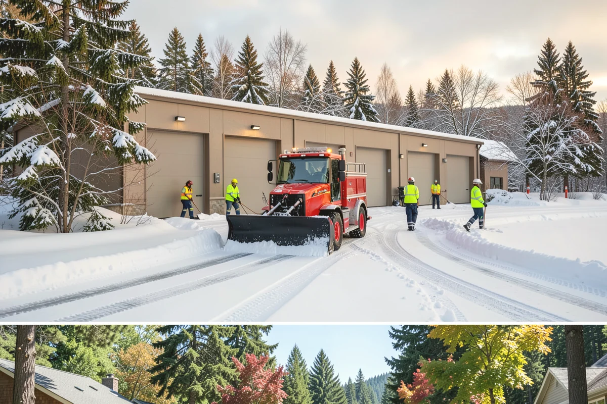 Cabin Snow Removal in Orting, Pierce County, WA - Mountain and foothill cabins need attention throughout the snow season, which runs deeper and longer than the lowland winter...
