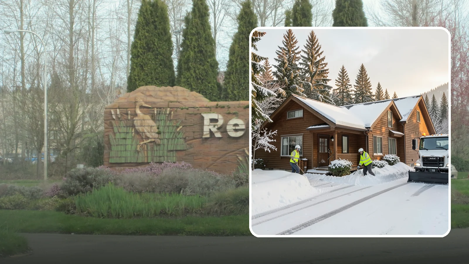 Cabin Snow Removal in Renton, King County, WA - We clear access and rooflines for cabins and getaway homes in the Cascade foothills and passes where real snow accumulates.
