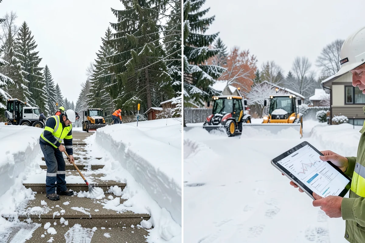 Cabin Snow Removal in Shoreline, King County, WA - We set a monitoring and clearing schedule with you