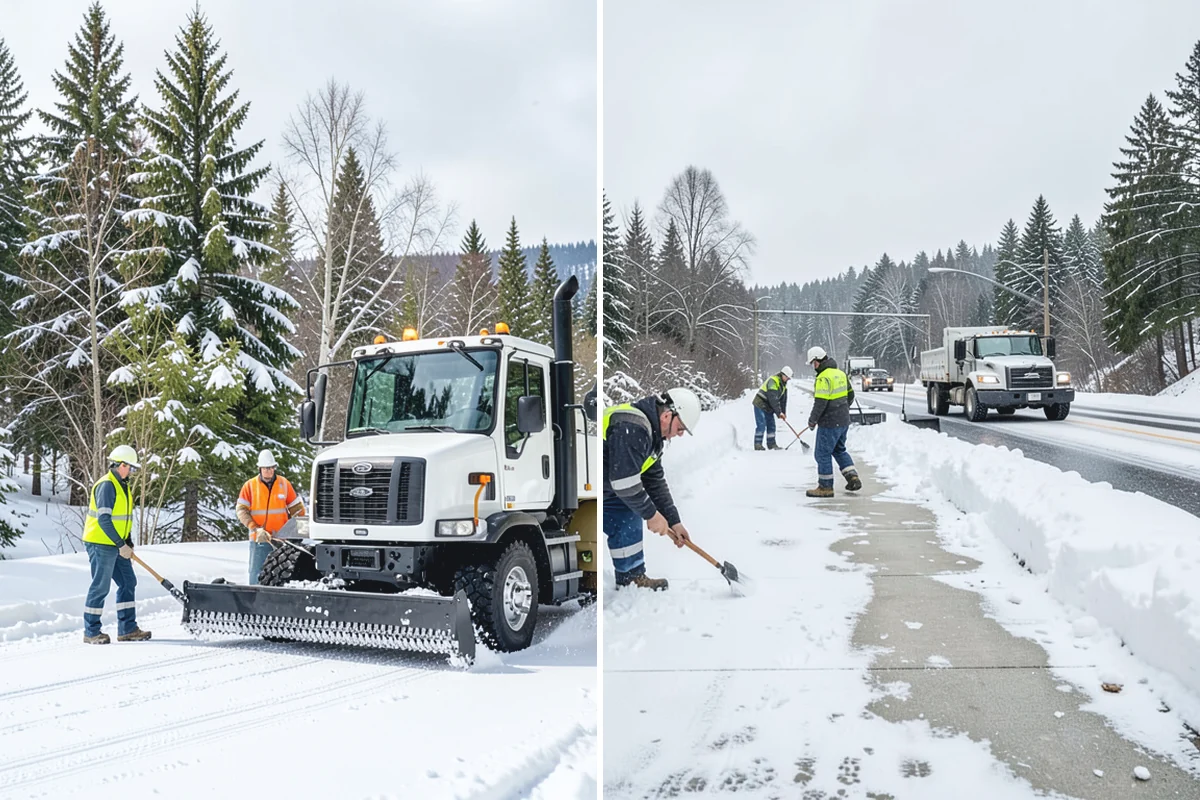 Cabin Snow Removal in Wilkeson, Pierce County, WA - We set a monitoring and clearing schedule with you