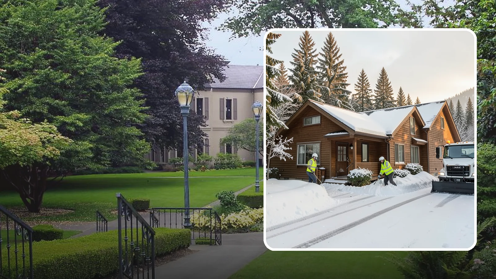 Cabin Snow Removal in Woodinville, King County, WA - We clear access and rooflines for cabins and getaway homes in the Cascade foothills and passes where real snow accumulates.
