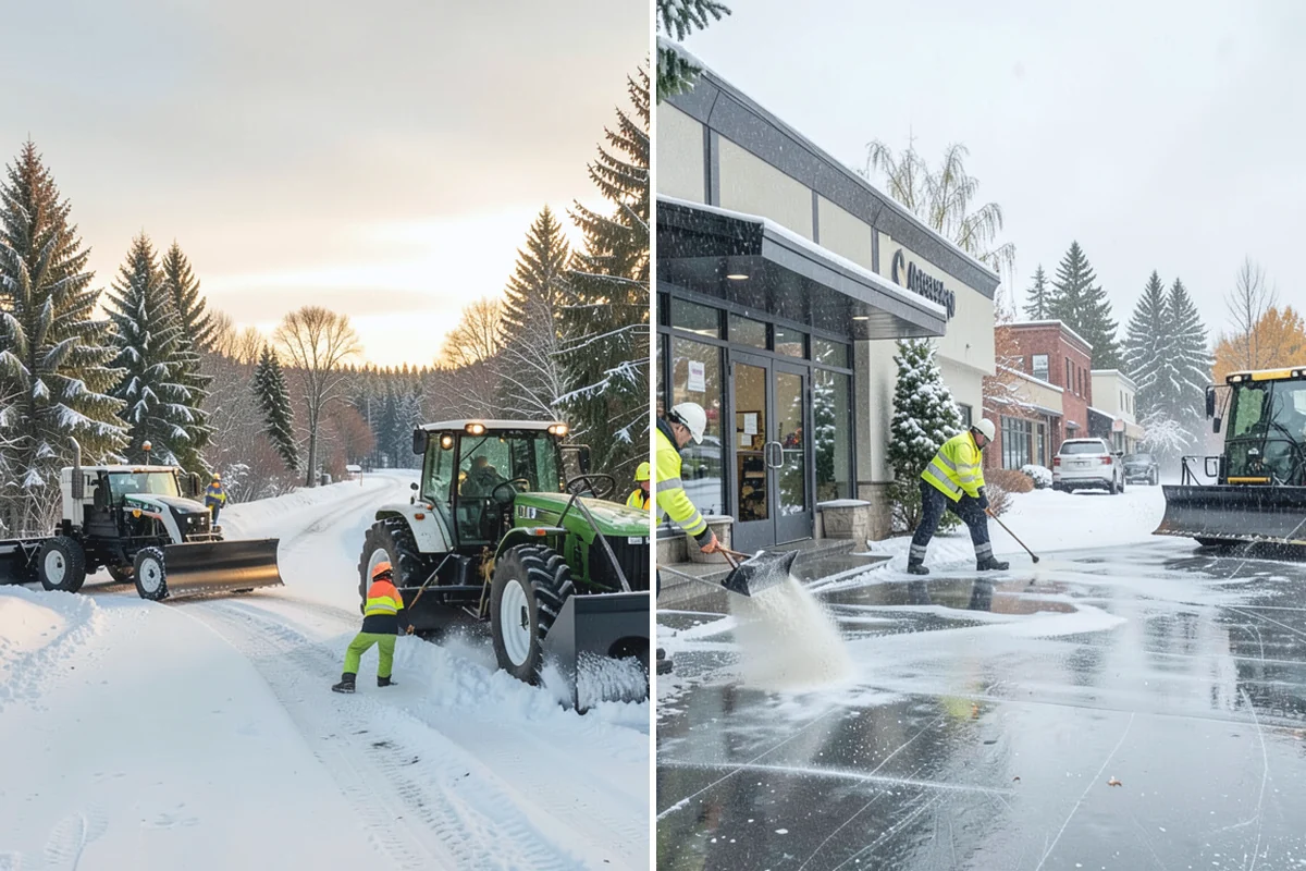 Cabin Snow Removal in Woodinville, King County, WA - We set a monitoring and clearing schedule with you