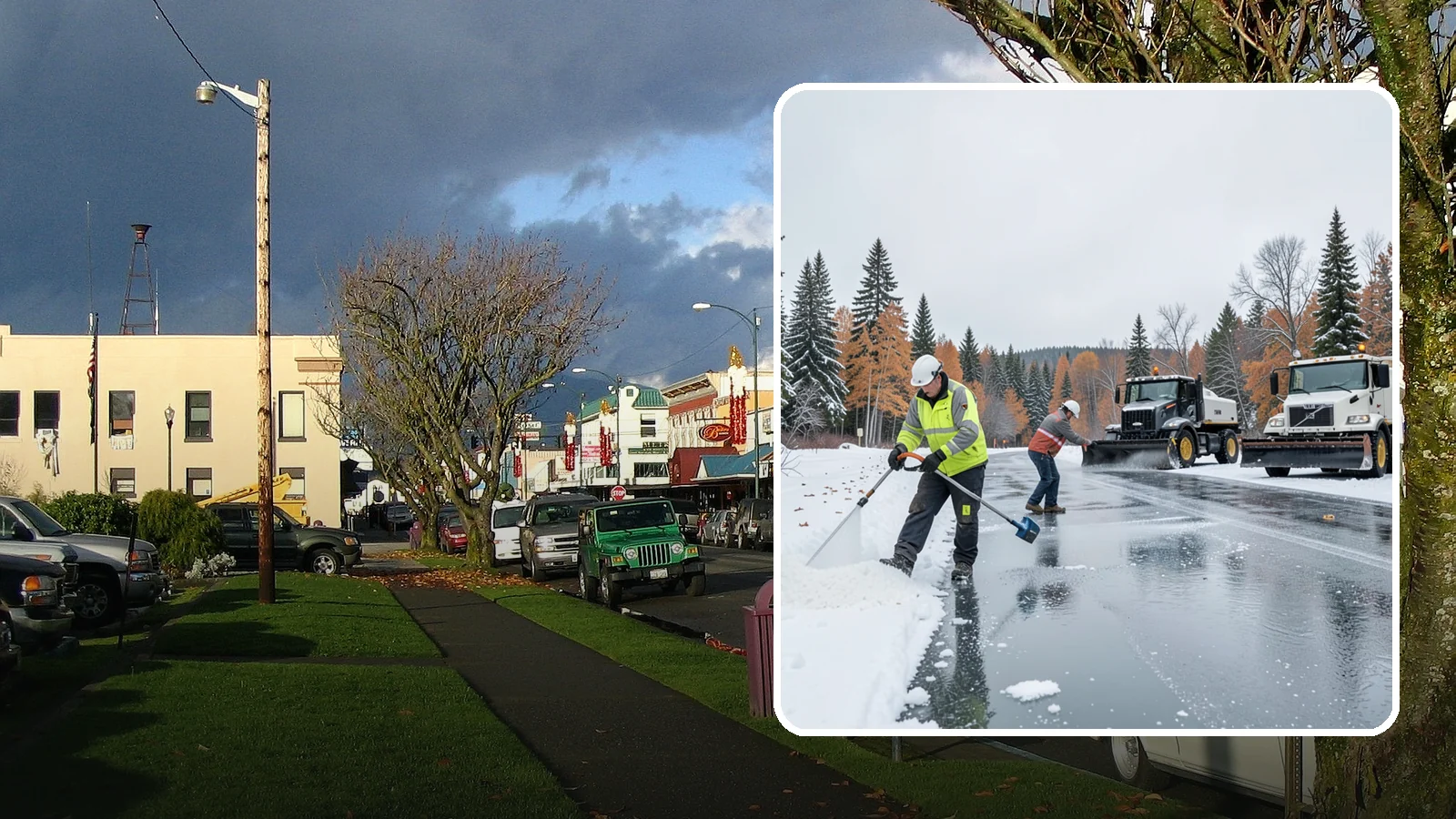 Calcium Chloride Application in Arlington, Snohomish County, WA - Calcium chloride application delivers the fastest, deepest melt for the hardest freezes Western Washington sees.
