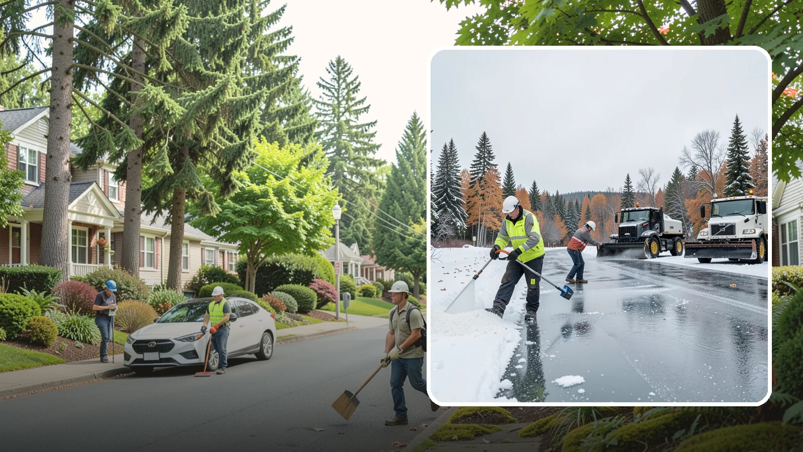 Calcium Chloride Application in Beaux Arts Village, King County, WA - Calcium chloride application delivers the fastest, deepest melt for the hardest freezes Western Washington sees.