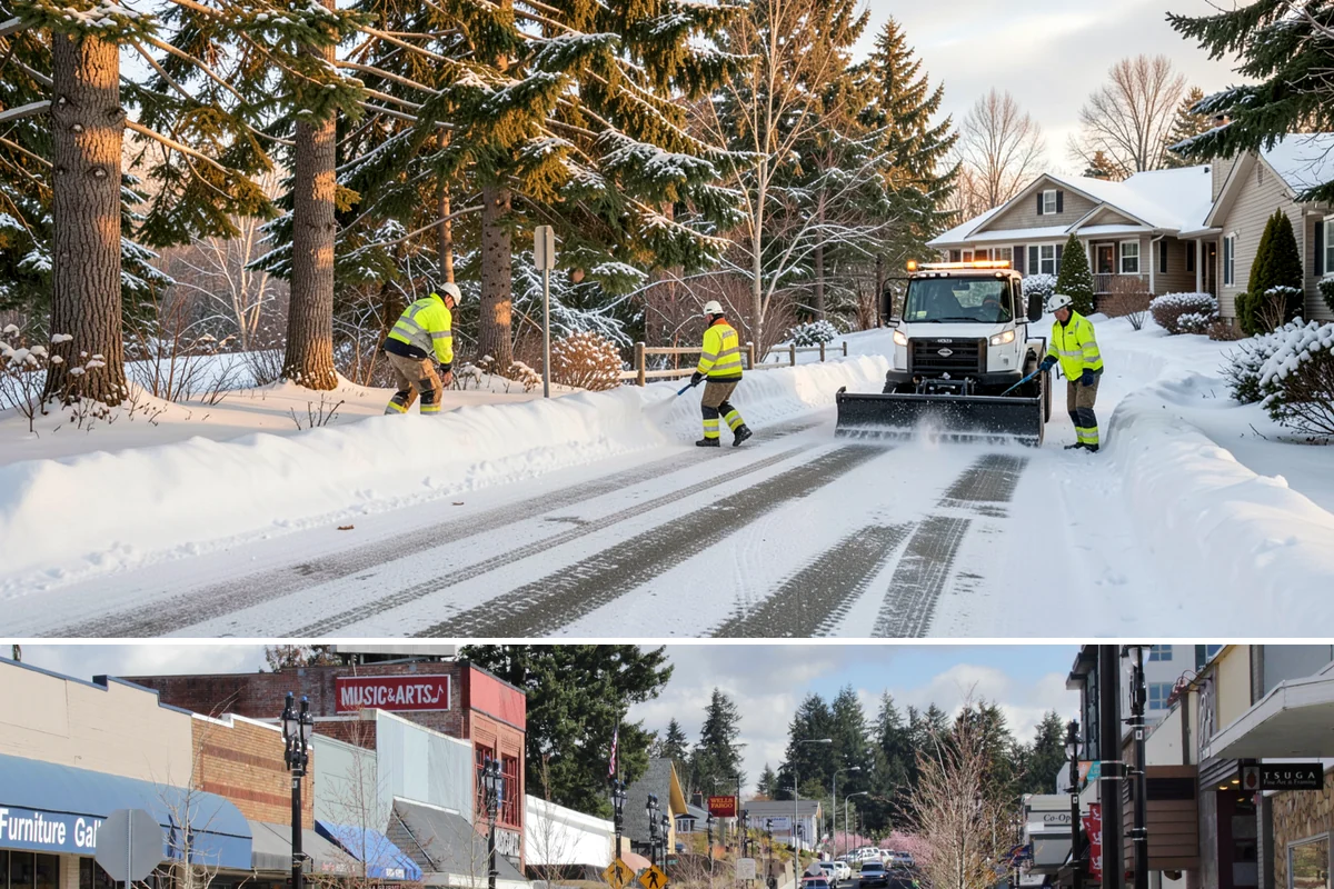 Calcium Chloride Application in Bothell, King County, WA - Calcium chloride application is used during the deepest freezes of December through February, when Puget Sound outflow events...