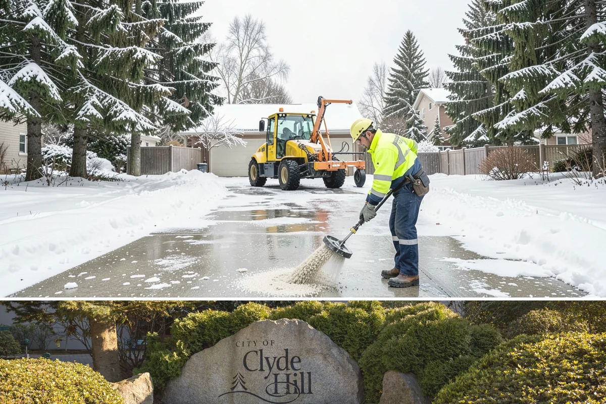 Calcium Chloride Application in Clyde Hill, King County, WA - Calcium chloride application is used during the deepest freezes of December through February, when Puget Sound outflow events...