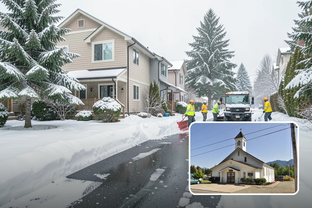 Calcium Chloride Application in Concrete, Skagit County, WA - Fastest melt available for the deepest PNW freezes