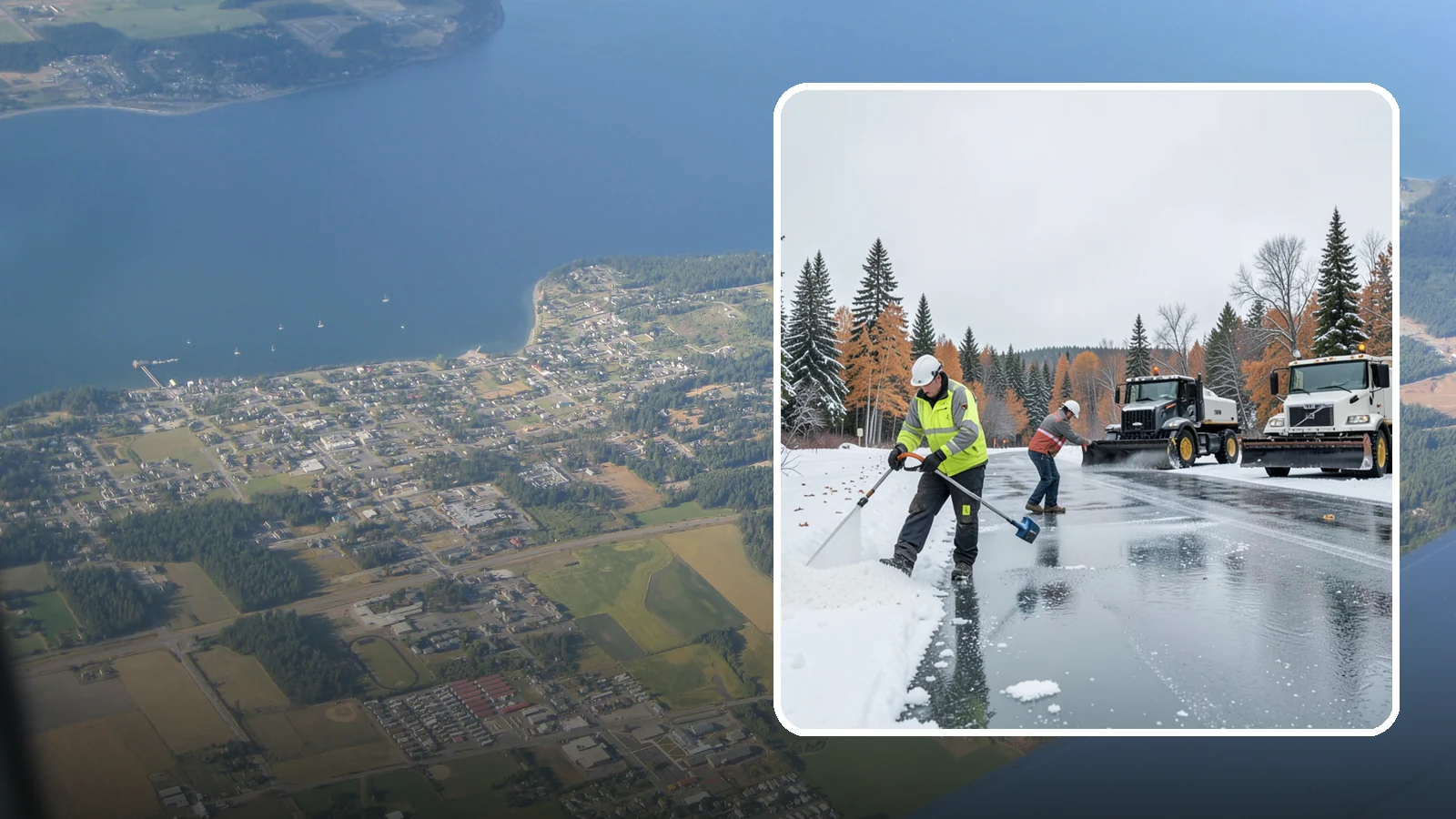 Calcium Chloride Application in Coupeville, Island County, WA - Calcium chloride application delivers the fastest, deepest melt for the hardest freezes Western Washington sees.