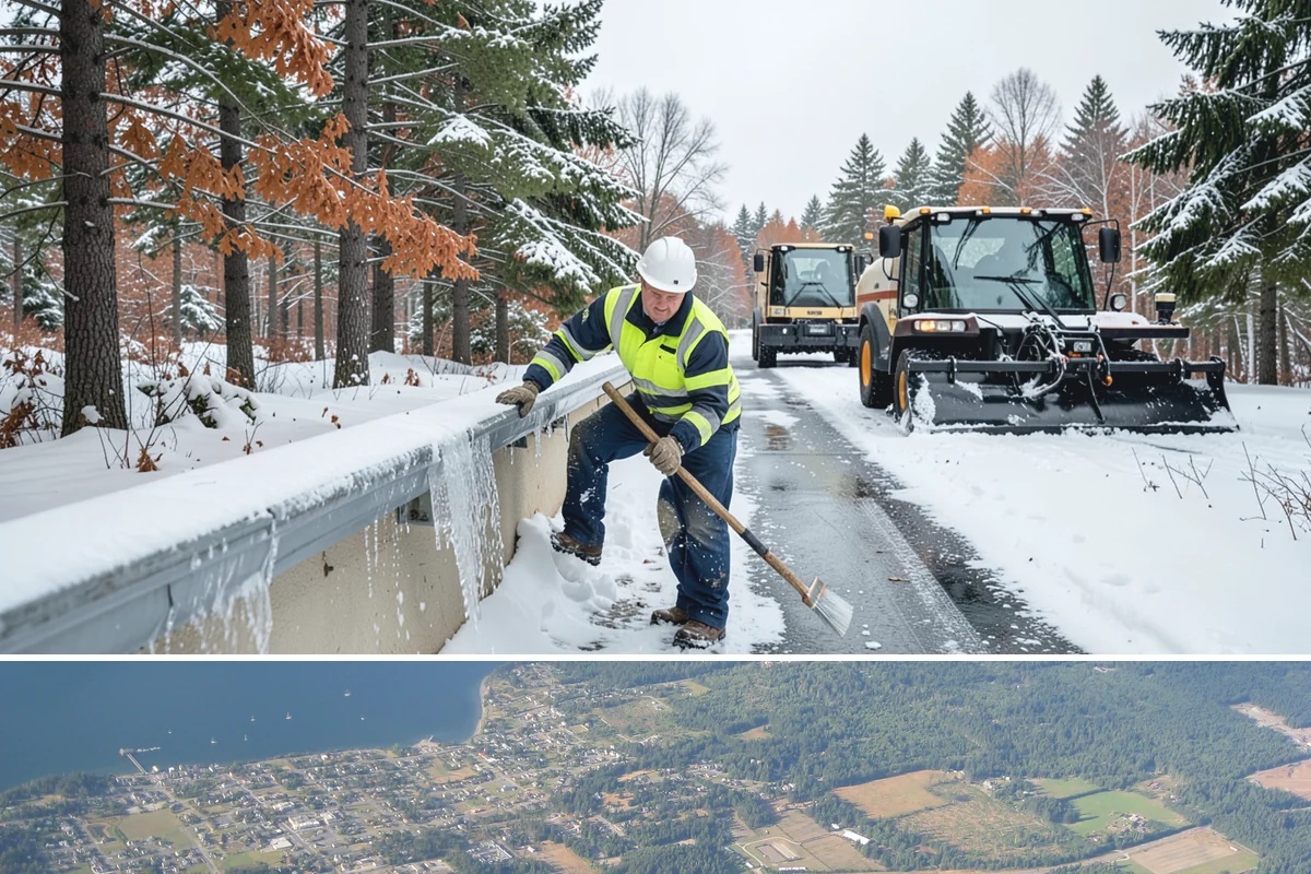 Calcium Chloride Application in Coupeville, Island County, WA - Calcium chloride application is used during the deepest freezes of December through February, when Puget Sound outflow events...