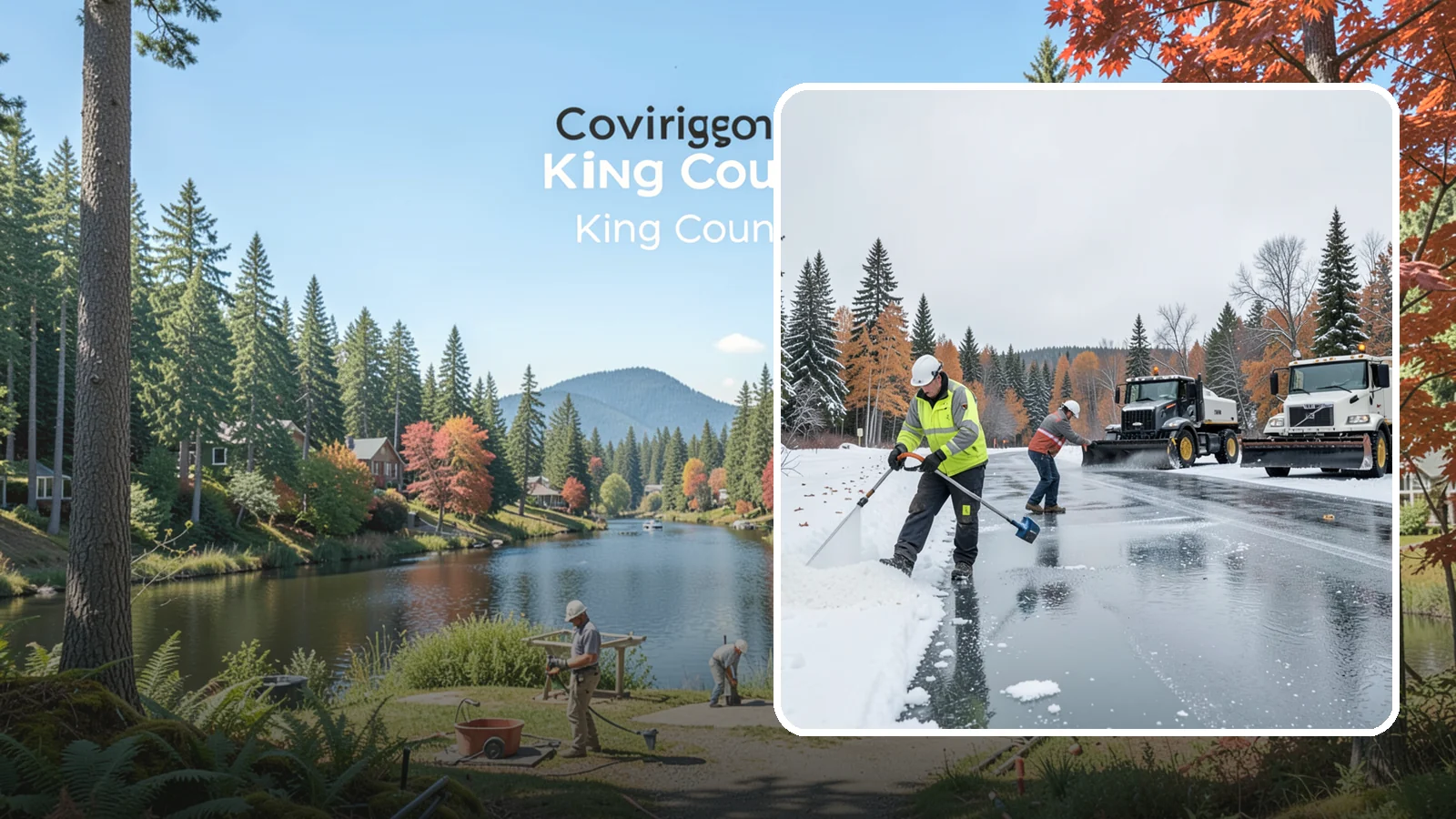 Calcium Chloride Application in Covington, King County, WA - Calcium chloride application delivers the fastest, deepest melt for the hardest freezes Western Washington sees.