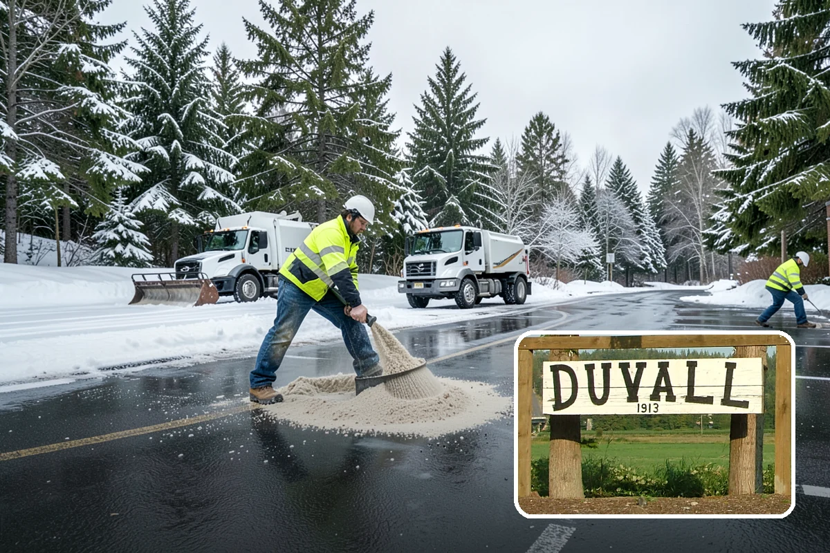 Calcium Chloride Application in Duvall, King County, WA - Fastest melt available for the deepest PNW freezes