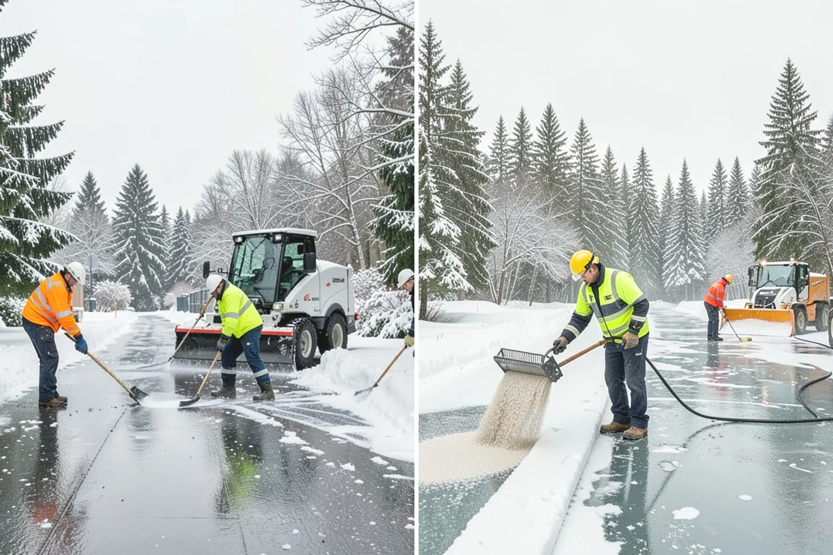 Calcium Chloride Application in Duvall, King County, WA - Reserve calcium chloride for the most severe cold events