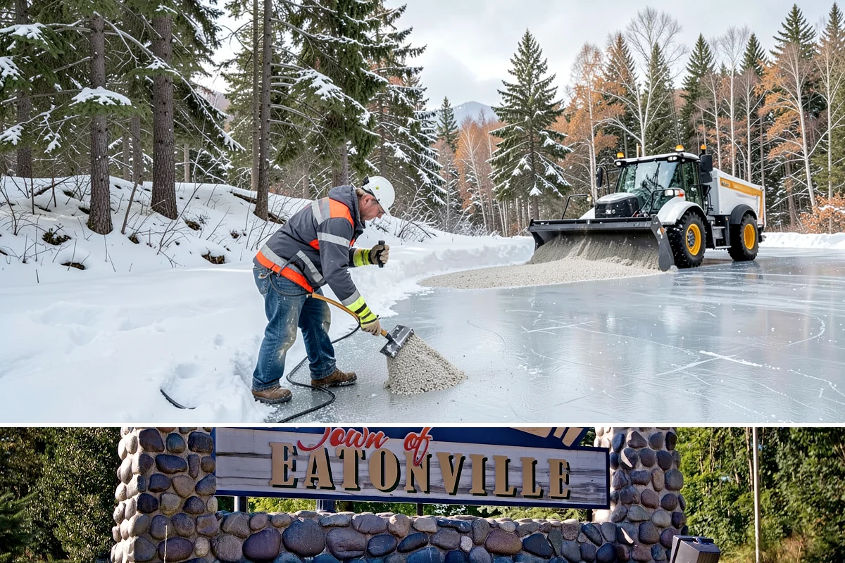 Calcium Chloride Application in Eatonville, Pierce County, WA - Calcium chloride application is used during the deepest freezes of December through February, when Puget Sound outflow events...