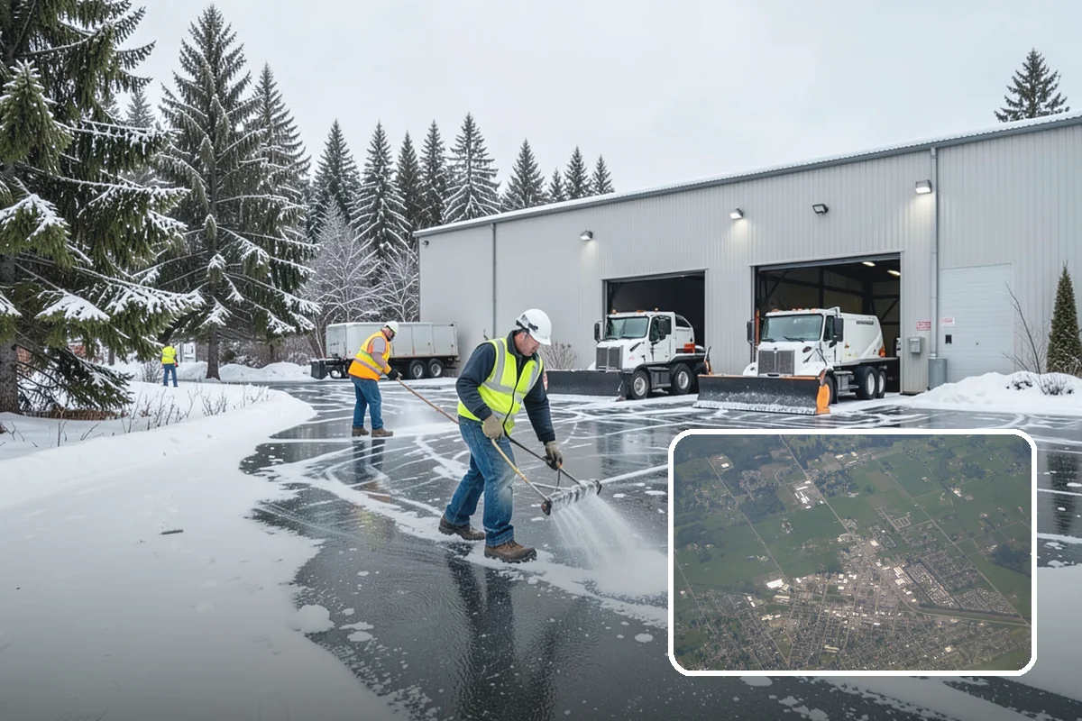 Calcium Chloride Application in Enumclaw, King County, WA - Fastest melt available for the deepest PNW freezes