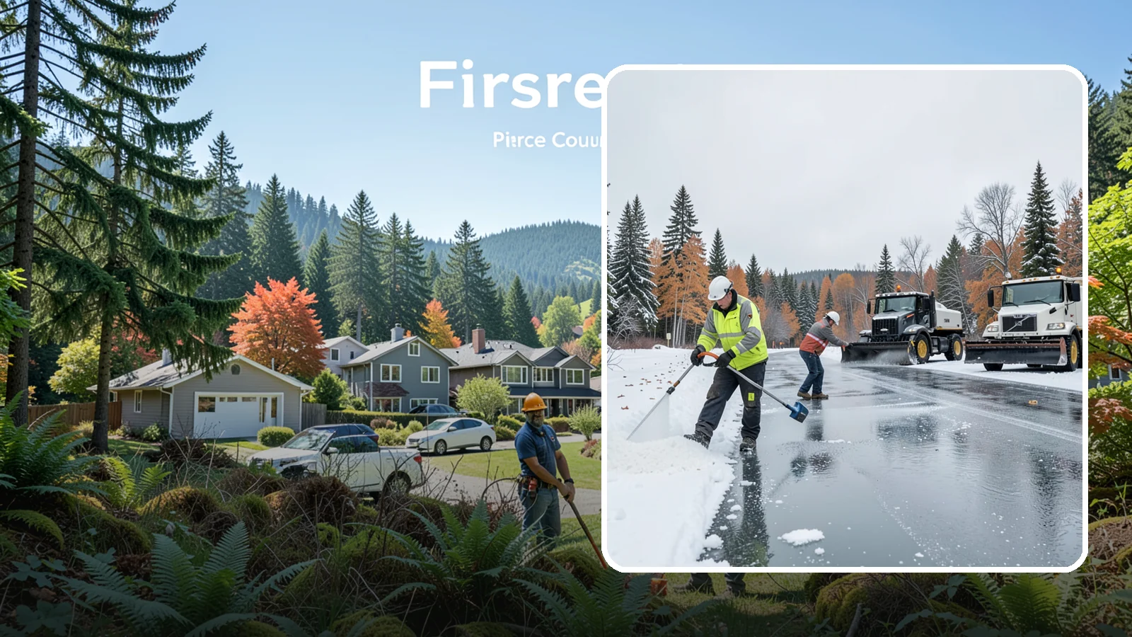 Calcium Chloride Application in Fircrest, Pierce County, WA - Calcium chloride application delivers the fastest, deepest melt for the hardest freezes Western Washington sees.