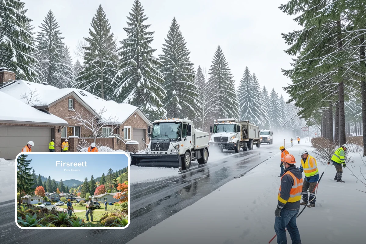 Calcium Chloride Application in Fircrest, Pierce County, WA - Fastest melt available for the deepest PNW freezes