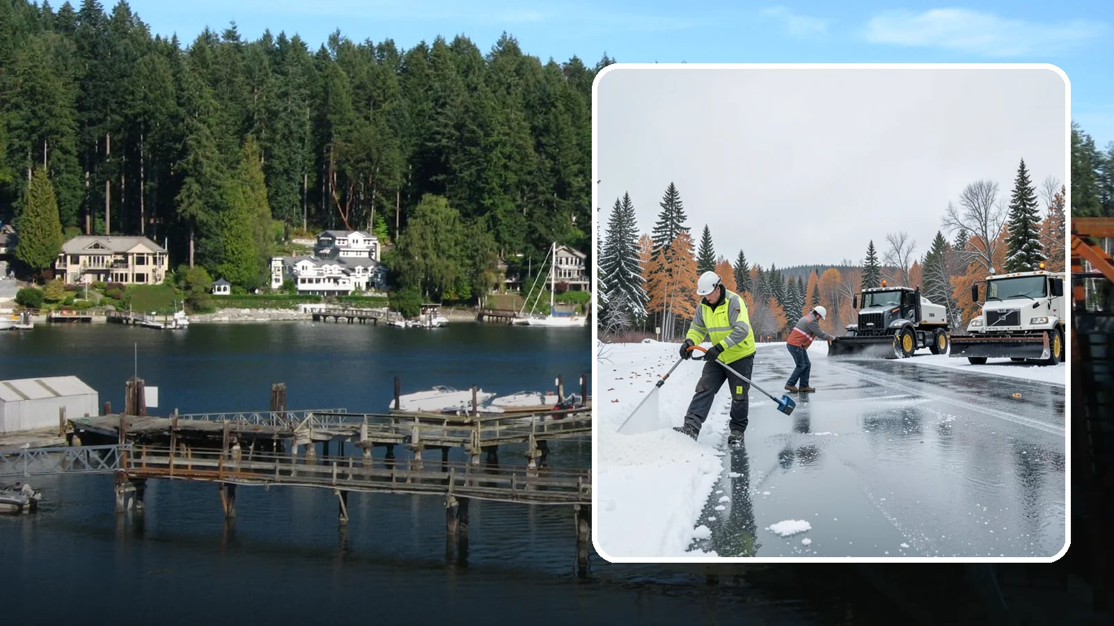 Calcium Chloride Application in Gig Harbor, Pierce County, WA - Calcium chloride application delivers the fastest, deepest melt for the hardest freezes Western Washington sees.