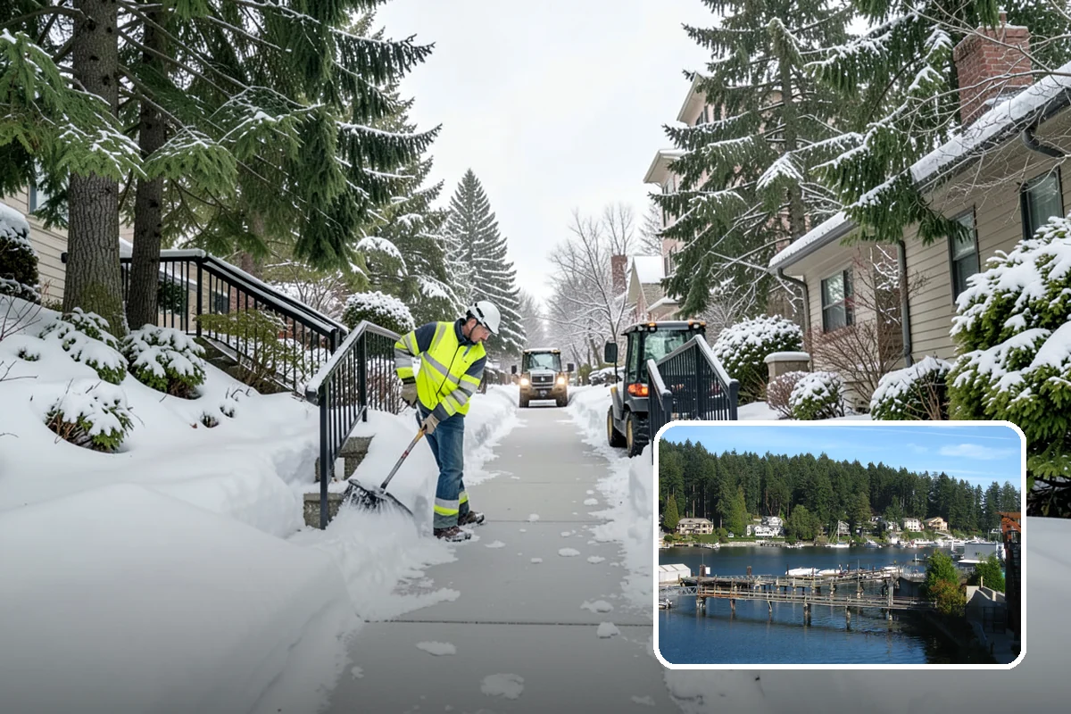 Calcium Chloride Application in Gig Harbor, Pierce County, WA - Fastest melt available for the deepest PNW freezes