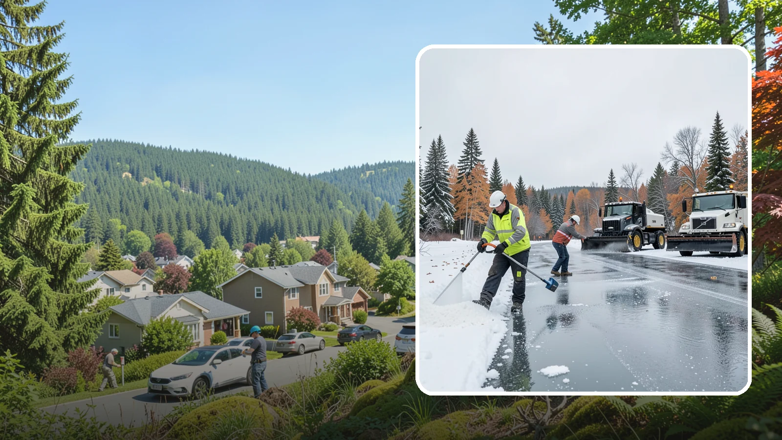 Calcium Chloride Application in Index, Snohomish County, WA - Calcium chloride application delivers the fastest, deepest melt for the hardest freezes Western Washington sees.