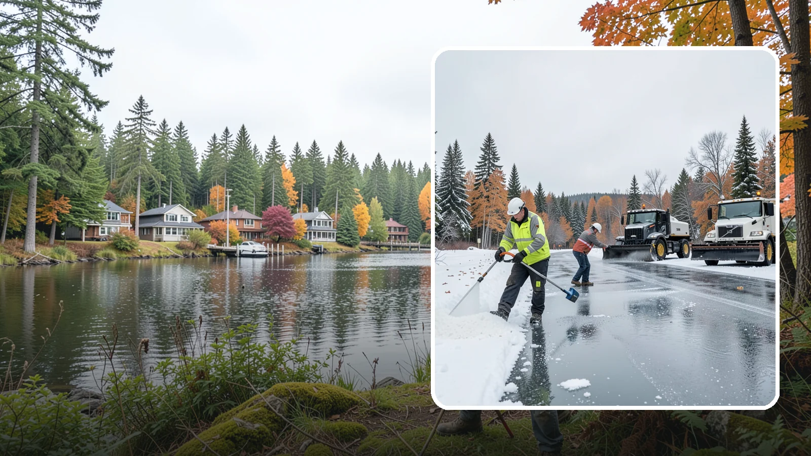 Calcium Chloride Application in La Conner, Skagit County, WA - Calcium chloride application delivers the fastest, deepest melt for the hardest freezes Western Washington sees.